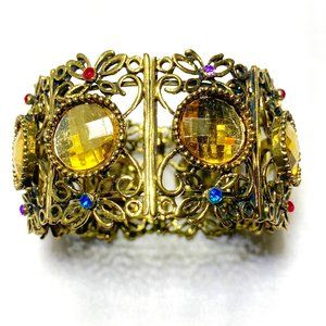 Multi-Color Royal Vintage Bronze Golden Bracelet
